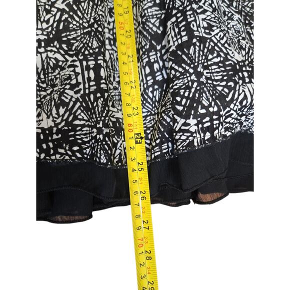 Christopher & Banks Women’s Black & White Print Skirt – Size 12 - Picture 6 of 7